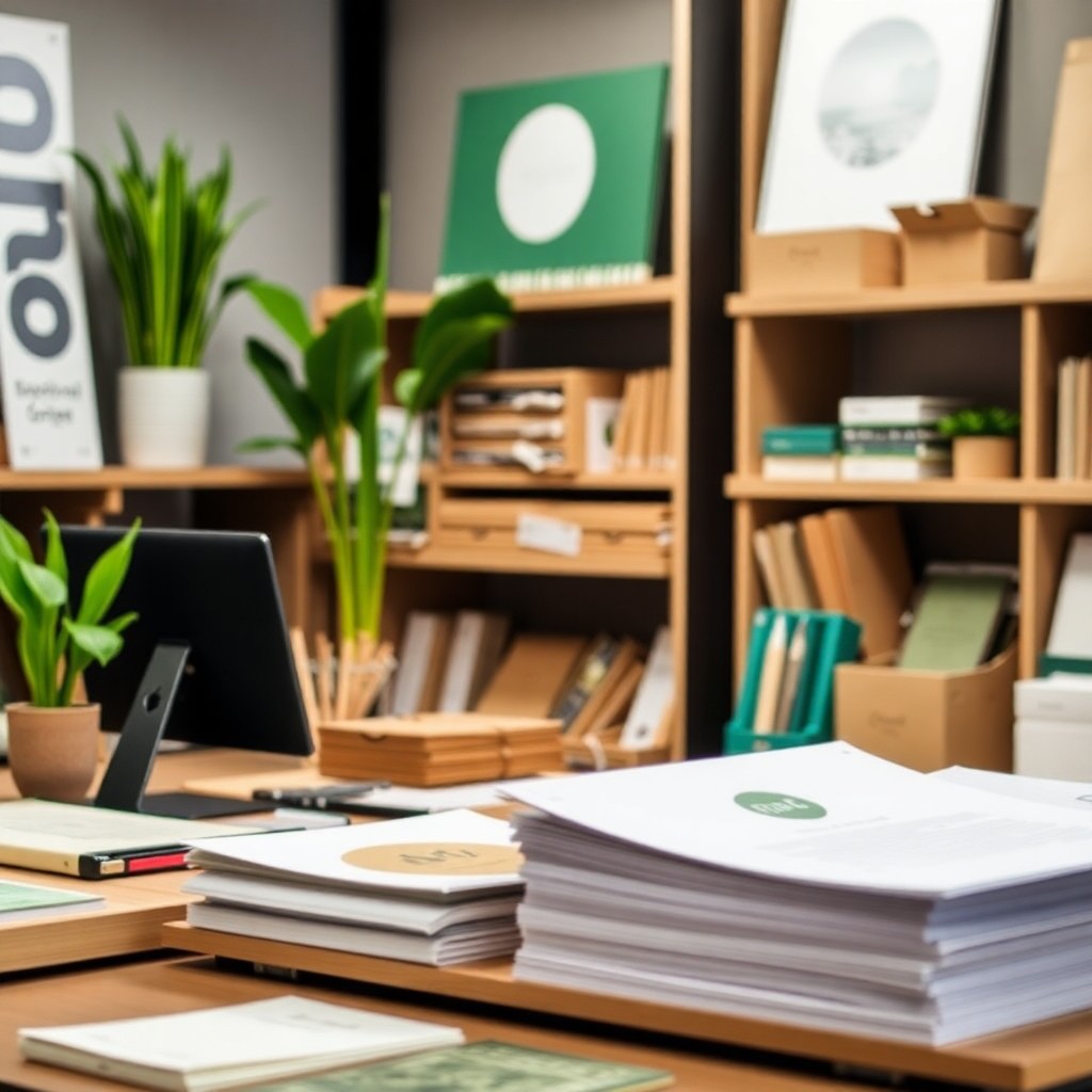 Material de oficina sostenible